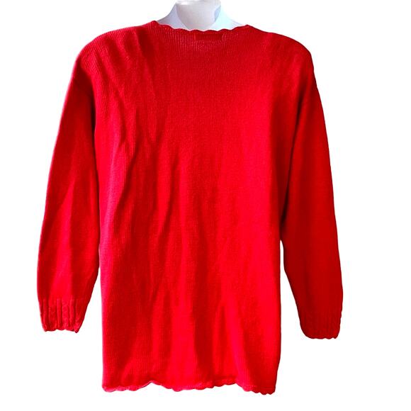 VINTAGE 80s Work in Progress Beaded Holiday Christmas Sweater Size 2XL - Picture 3 of 4